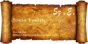 Szele Evelin névjegykártya