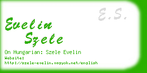 evelin szele business card